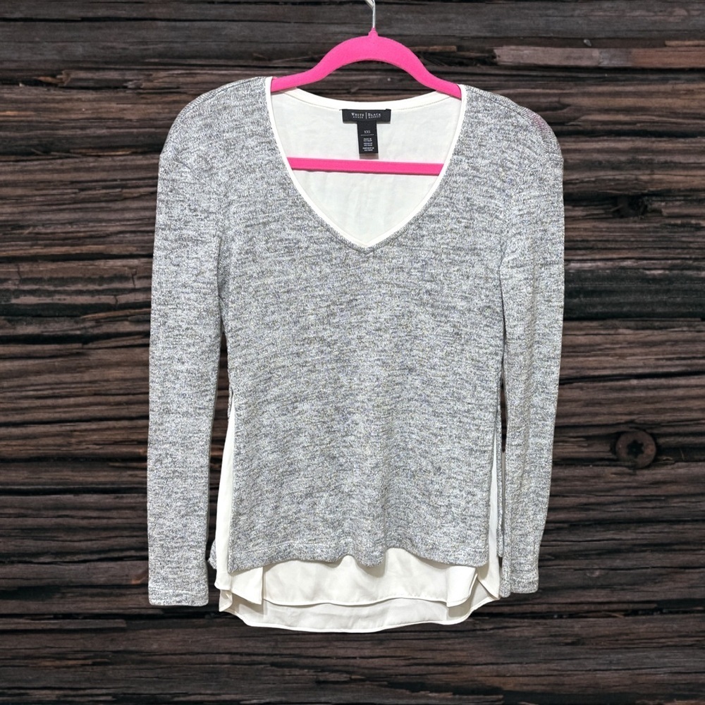 White House Black Market Metallic Blouse